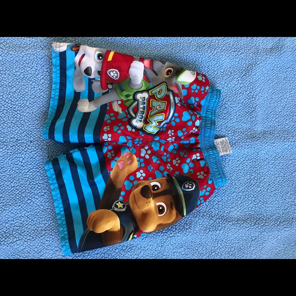 3T paw patrol swim trunks